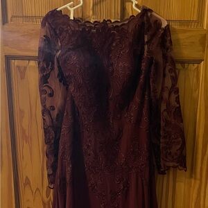 Cabernet Mother of the Bride dress.
